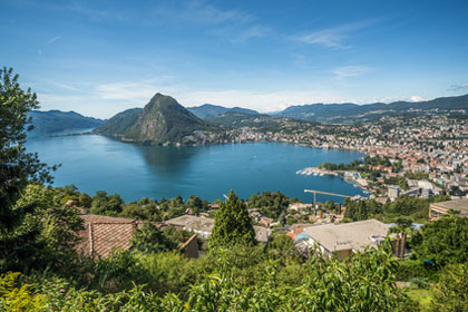Blick auf Lugano