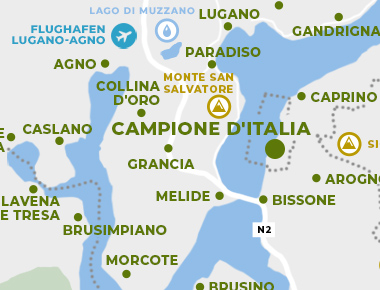 Karte - Campione d’Italia