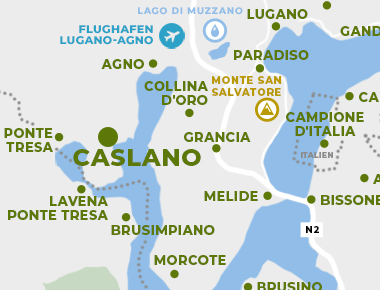 Karte - Caslano
