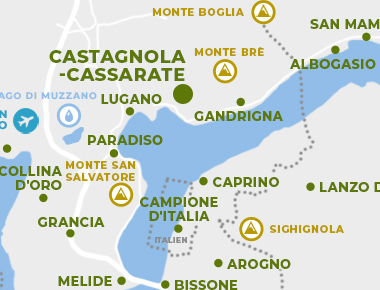 Karte - Castagnola-Cassarate