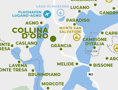 Karte - Collina d’Oro