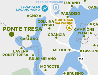 Karte - Ponte Tresa